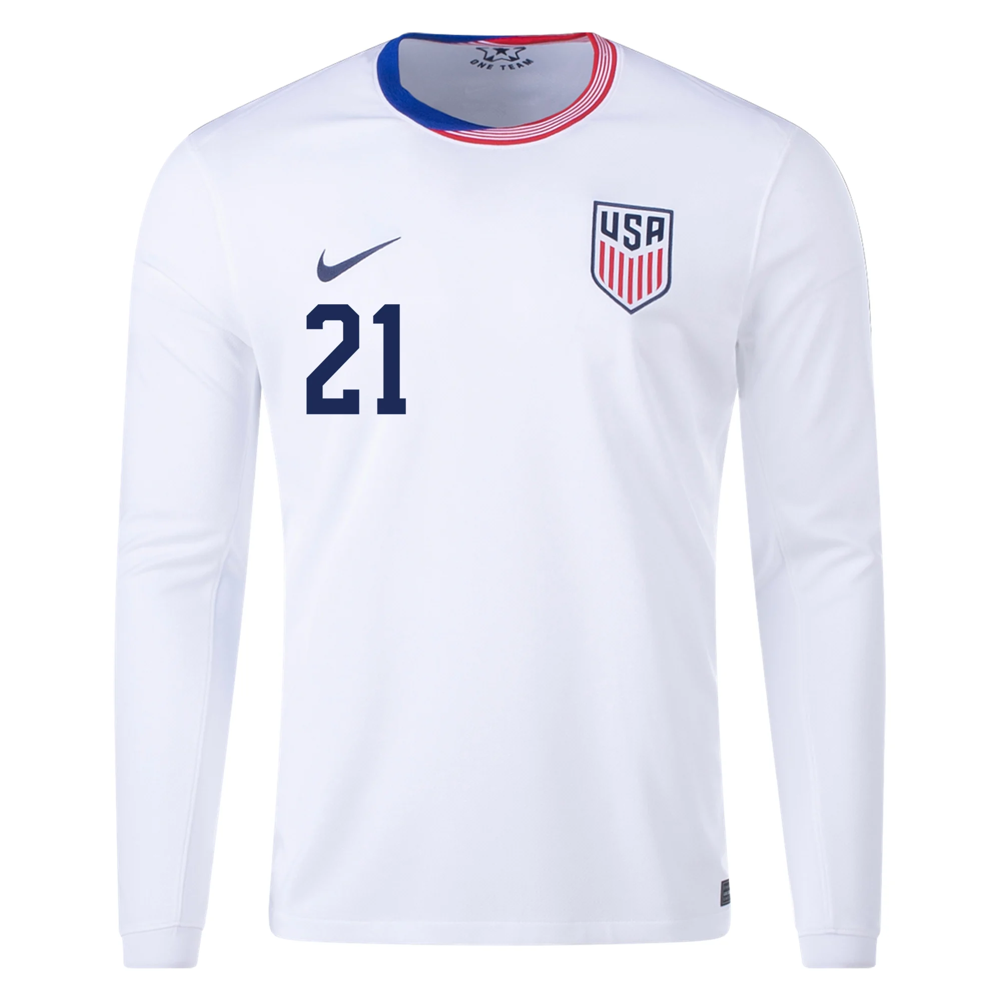 USA Timothy Weah 2024-2025 Season Home Jersey –  Edition S