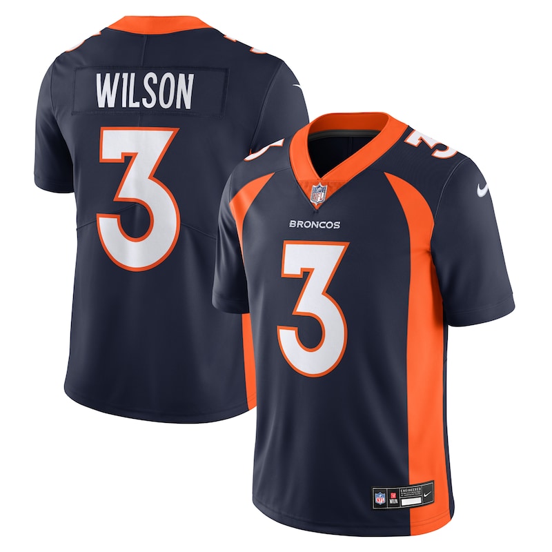 None Russell Wilson Denver Broncos Stylish Game Jersey Game Day Wear