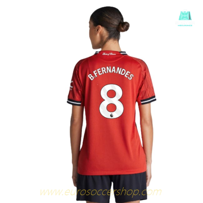 2025-2026 Man Utd Authentic Home Shirt (Womens) (B.Fernandes 8)