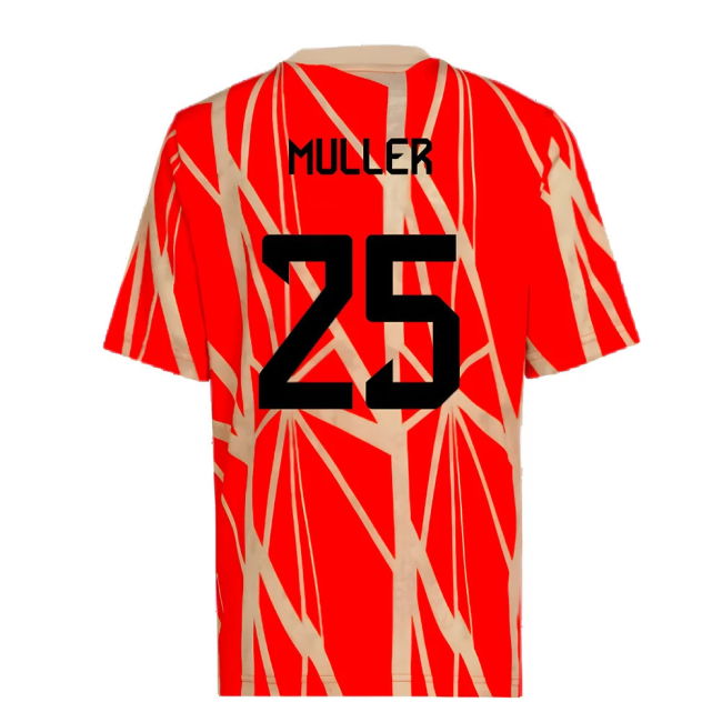 2024-2025 Bayern Munich Pre-Match Shirt (Red) (Muller 25)