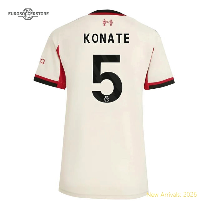 Elegant Liverpool Womens Jersey Konate 2025-2026 Dri-fit