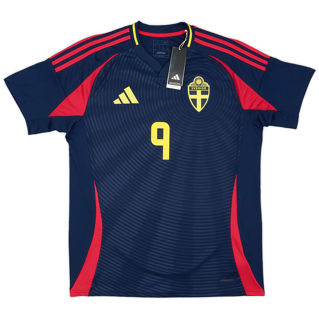ISAK 9 Sweden 2024 Away Blue Football Shirt - Official Replica 16182
