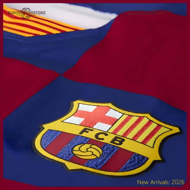 Barcelona Home Pro Jersey Moisture-wicking Breathable Athletic Fit