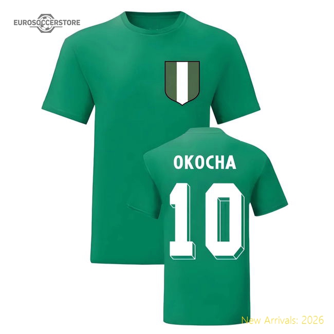 Jay Jay Okocha Nigeria National Hero Tee (Green)