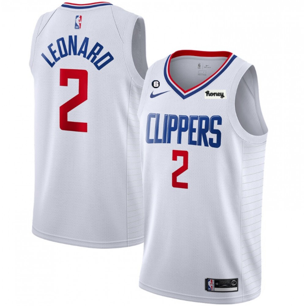 Premium Kawhi Leonard2 White Jersey - - Basketball Fan Gear