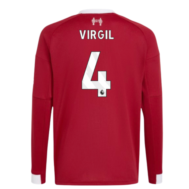 Liverpool 2025-20 Home Football Shirt with Virgil Printing L M S Kids