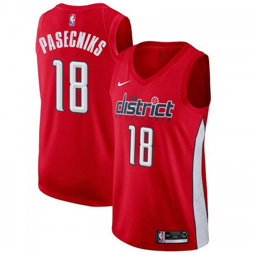 Durable Wizards #18 Anzejs Pasecniks 2024 Earned NBA Swingman Jersey