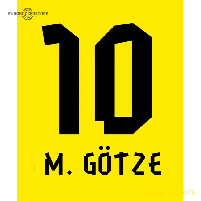 Match-Day Mario Gotze Borussia Dortmund Hero T-Shirt (Yellow)