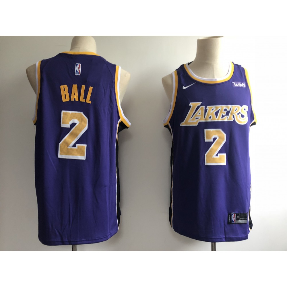 Performance Performance Men's LAL #2 Lonzo Purple Basketball Jersey