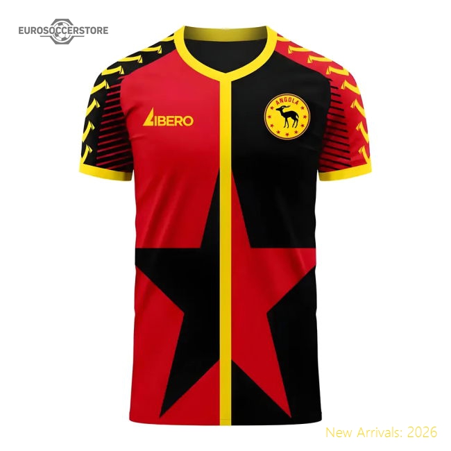 Angola Female 2025 Home Jersey Shirt Football Fan For Football Fans