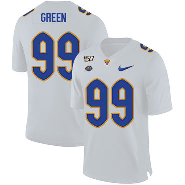 alternate jersey Men's None Hugh Green #99 White 2024 Football Jersey