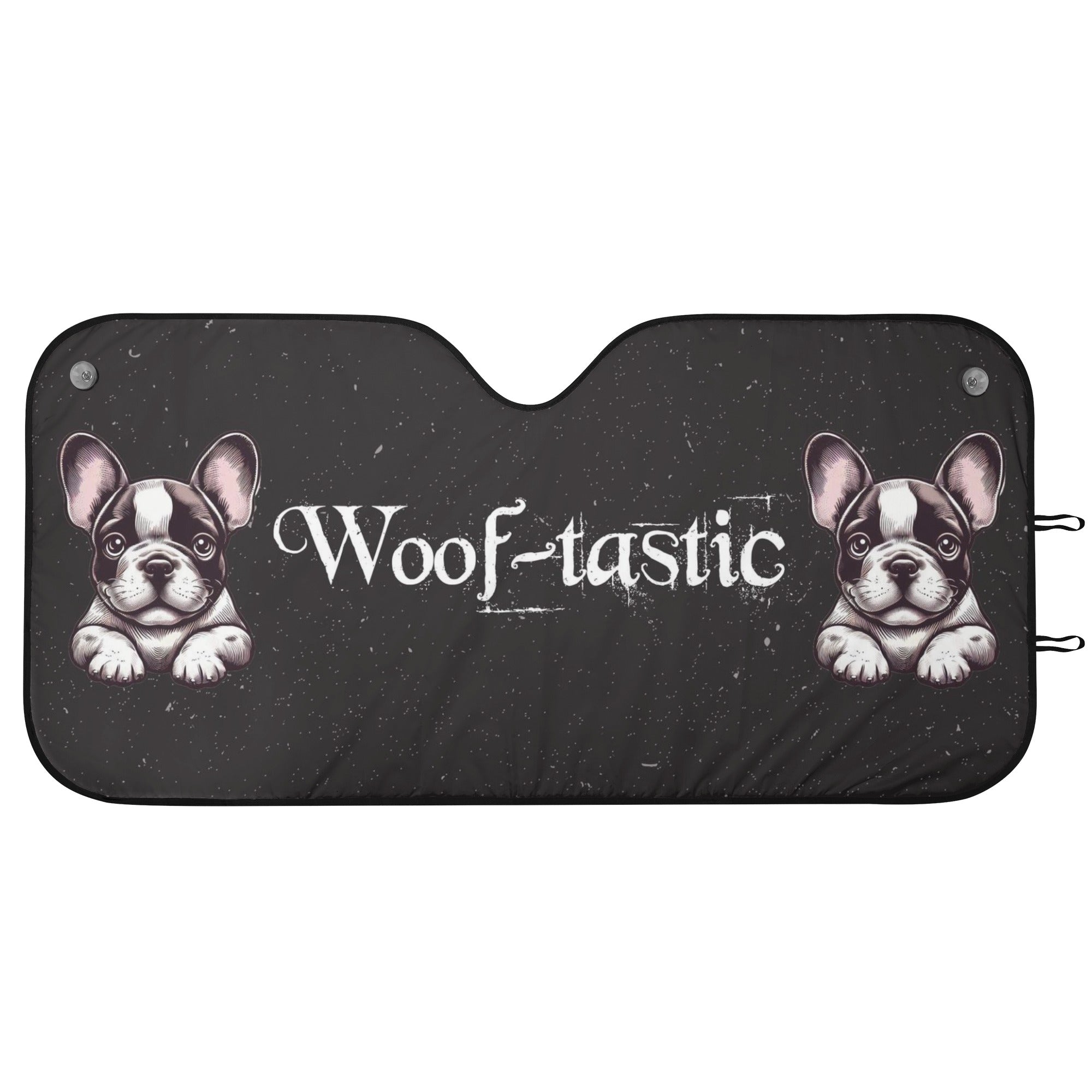 Elektra- - Breed-specific Car Auto Sun Shade For Frenchie Pups