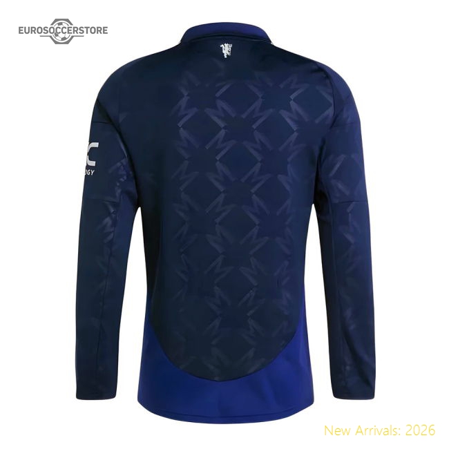 Official 2024-2025 Man Utd Performance Long Sleeve Away Shirt