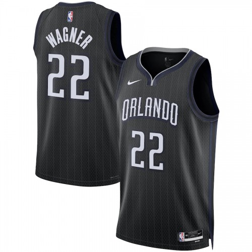 Orlando Orlando Magic #22 Franz Wagner Unisex Nike Black 2022-23 Swingman Jersey ¨C City Edition Mens