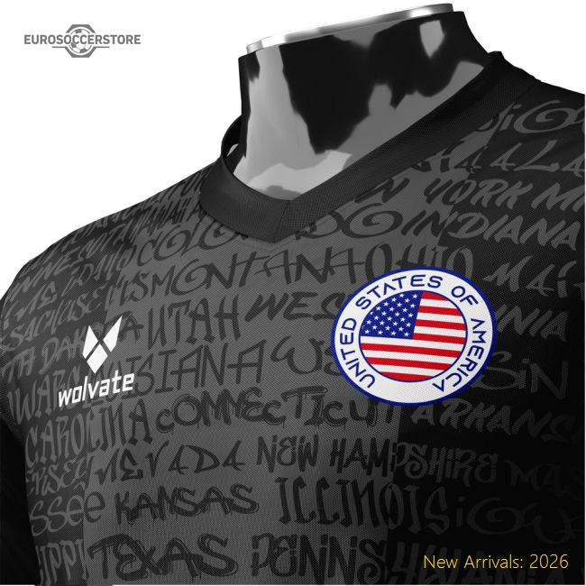 Luxury United States Heritage Football Jersey Black (wolvate) Adult