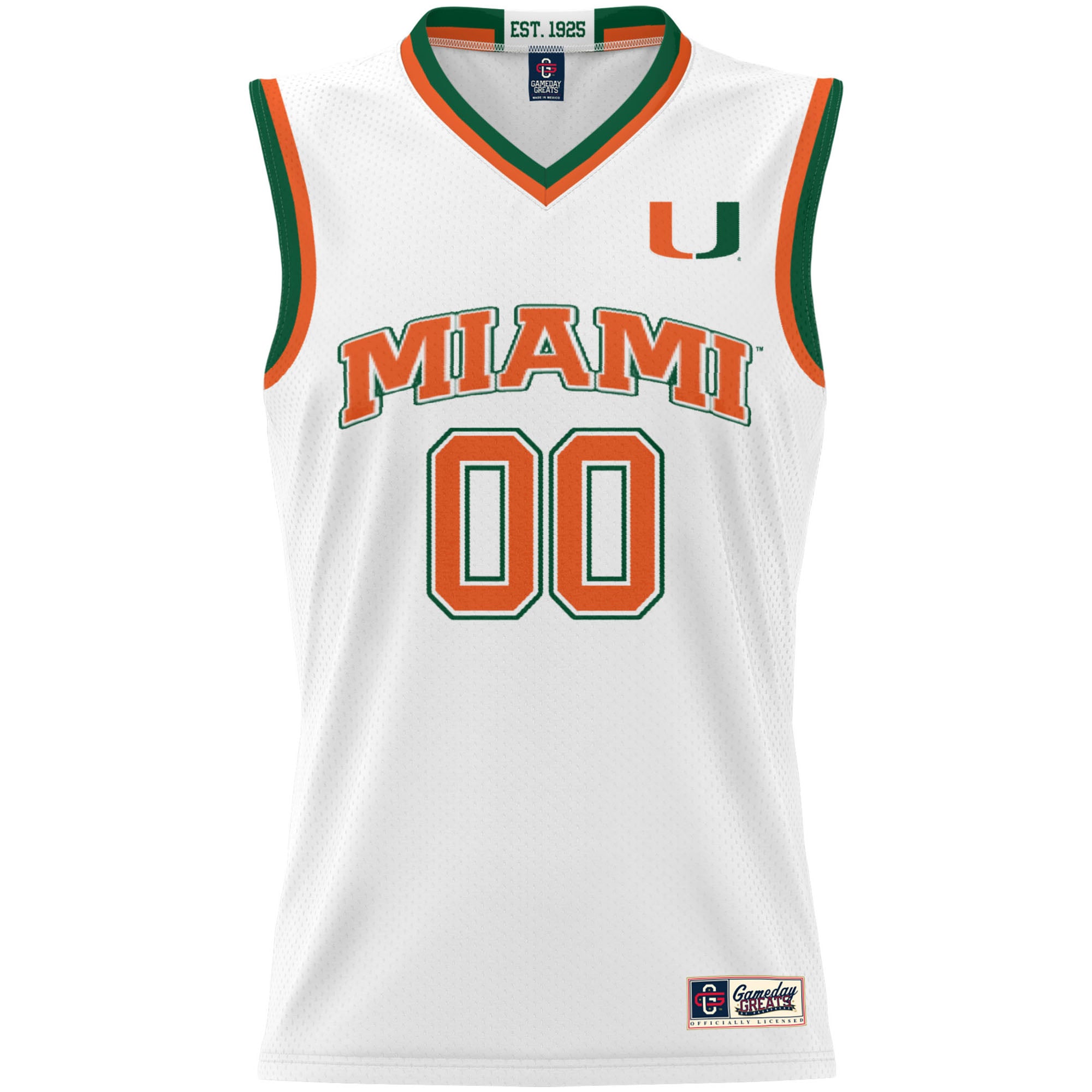 Miami Hurricanes GameDay Greats Youth NIL Pick-A-Player Lightweight Women's Basketball Jersey - White