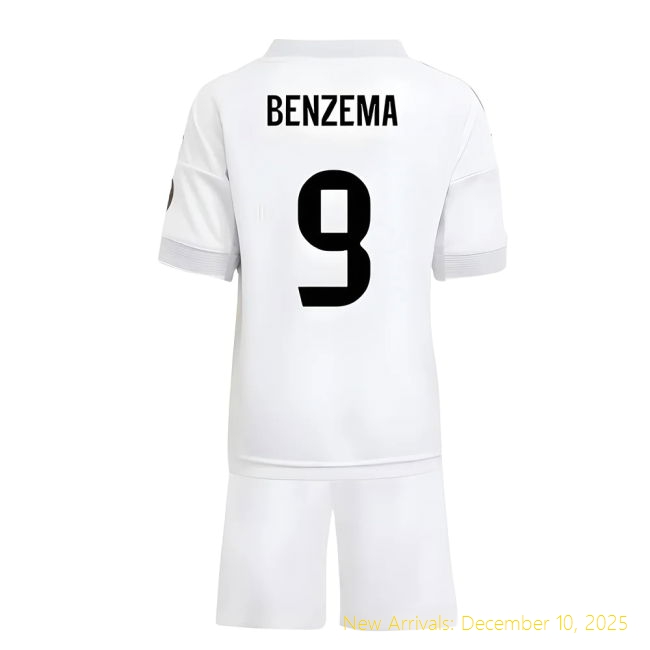 2025-2026 Real Madrid RM High-Quality Home Mini Kit (Benzema 9)