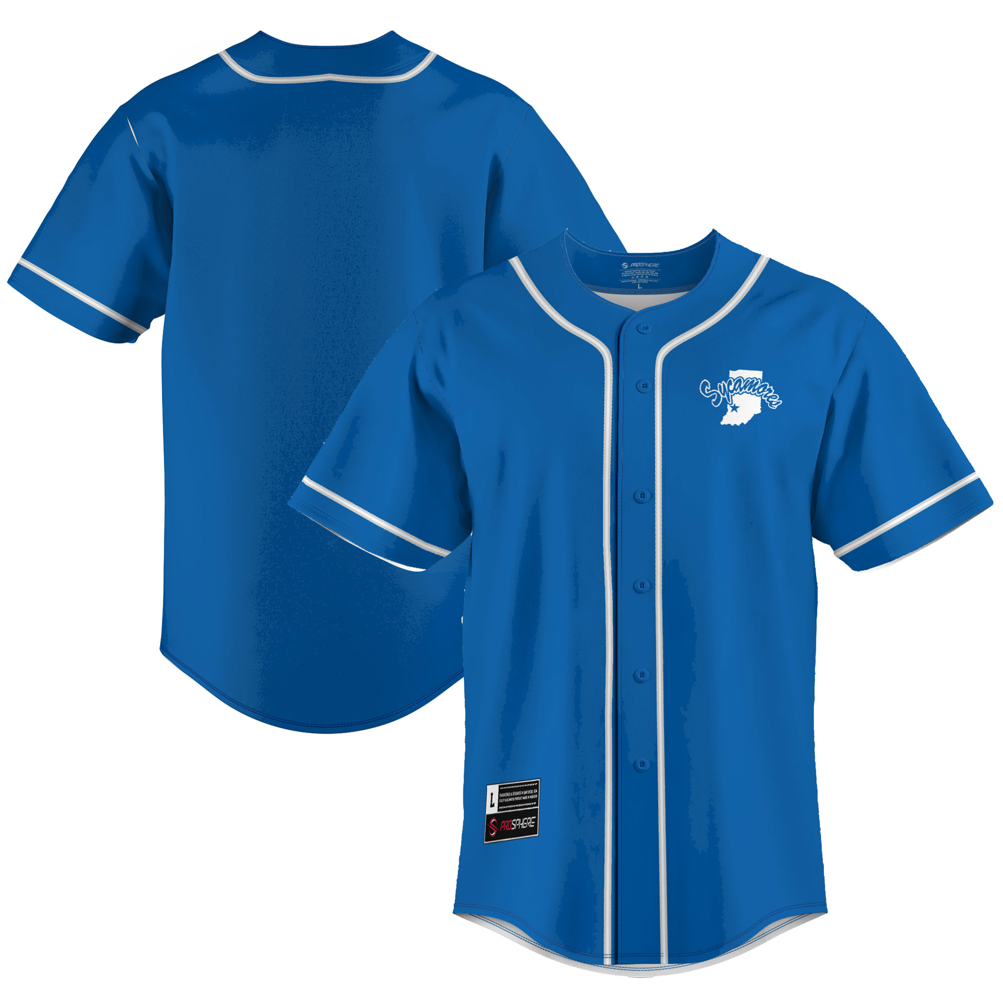 [DDG] Indiana State Sycamores GameDay Greats Lightweight Baseball Jersey - Royal