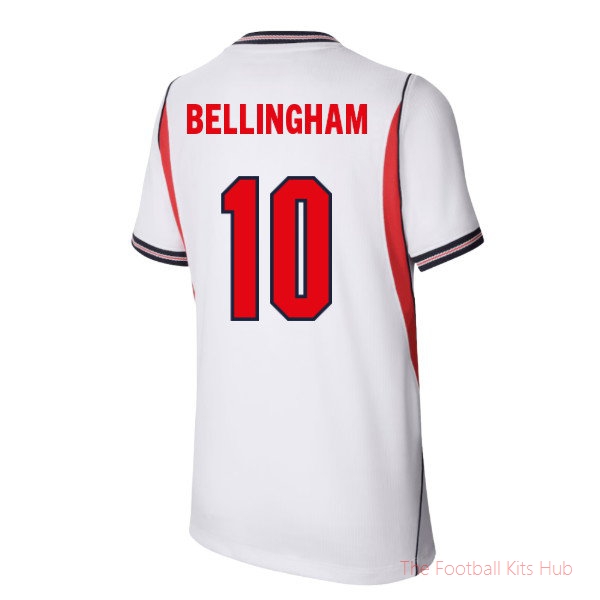 2026-2027 England Home Shirt (Kids) (Bellingham 10)