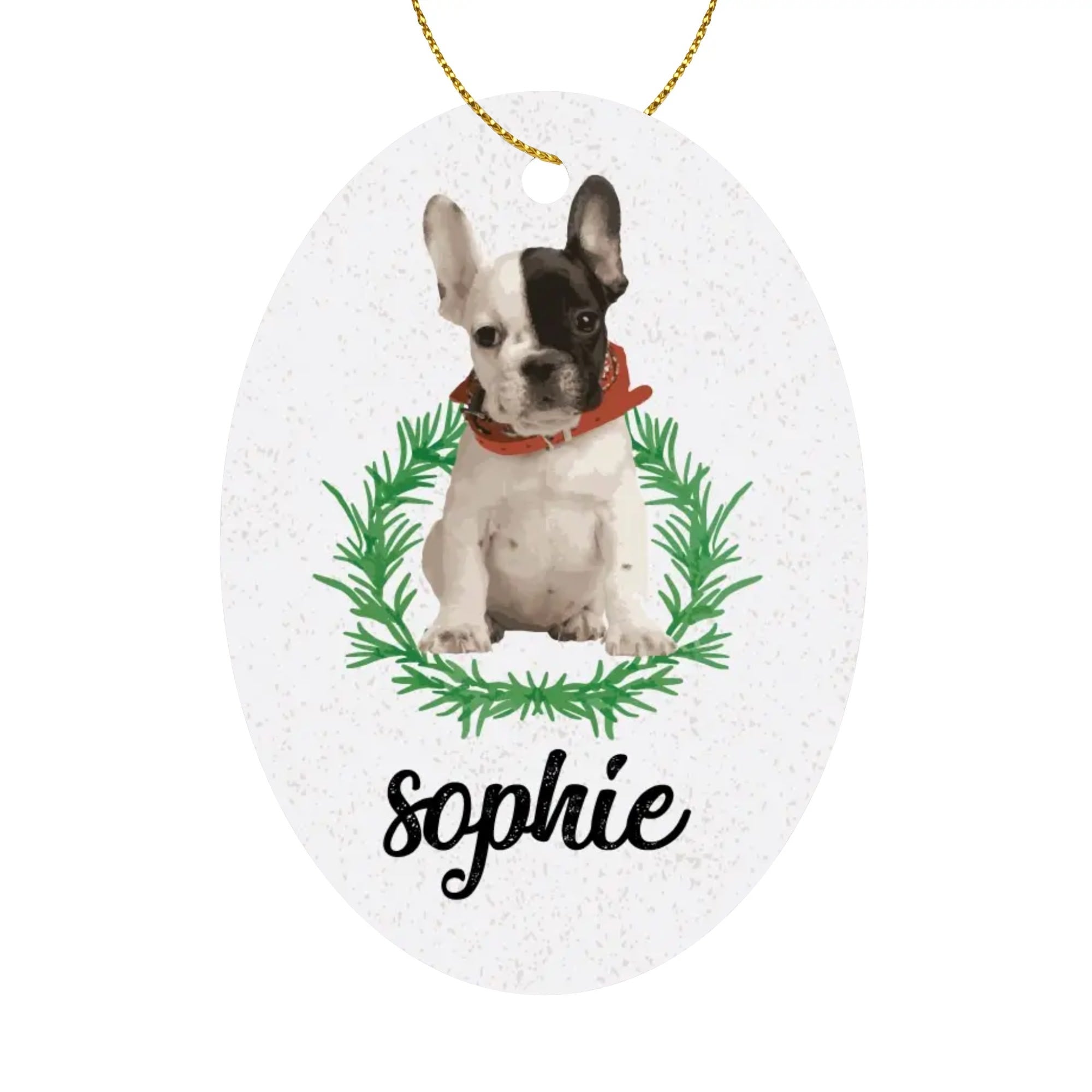 Ornaments Featuring Your Frenchie’s Image And Name Paw Protection