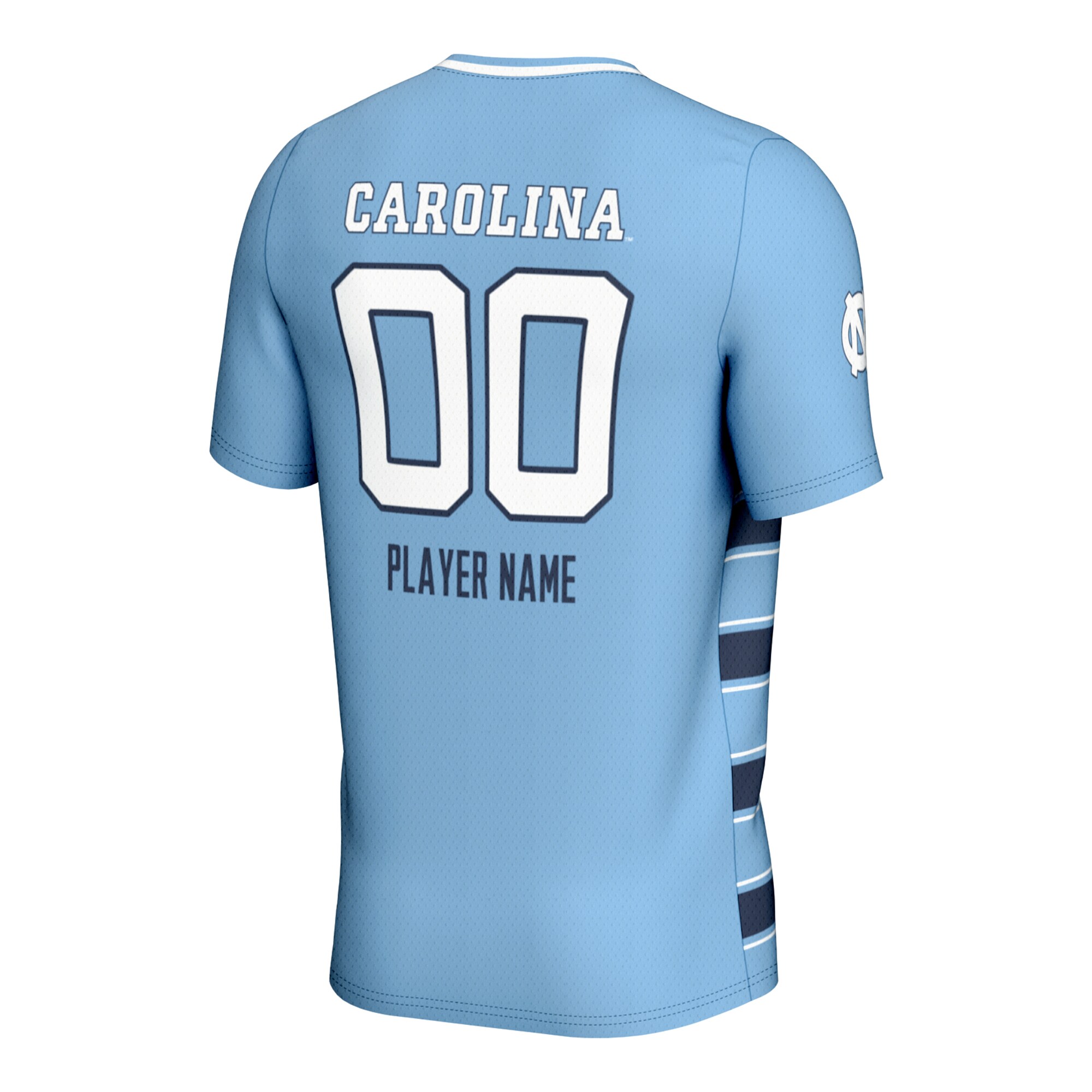 [DDG] North Carolina Tar Heels GameDay Greats Unisex NIL Pick-A-Player Lightweight Soccer Jersey - Carolina Blue