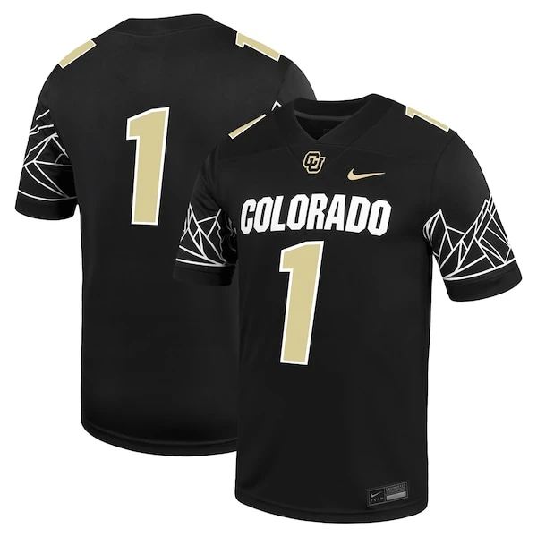 [NJP] Colorado Buffaloes Replica Game Jersey - Black