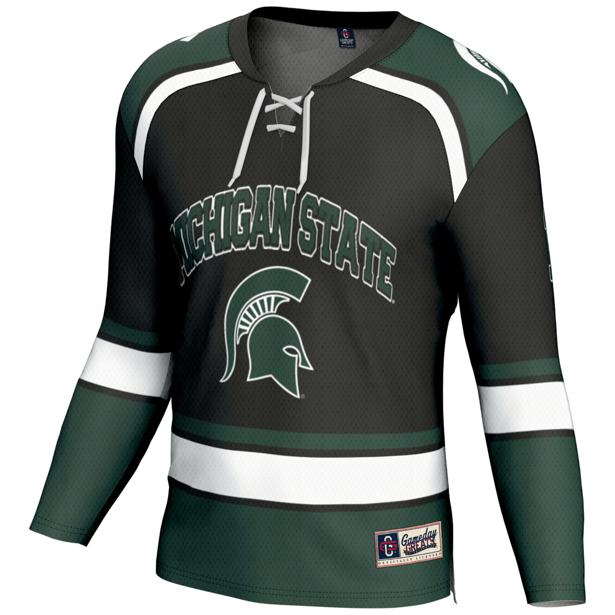 [NJP] Michigan State Spartans GameDay Greats Youth Hockey Jersey - Black