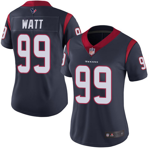 Premium NFL Houston Texans #99 J.J. Watt Navy Limited Jersey