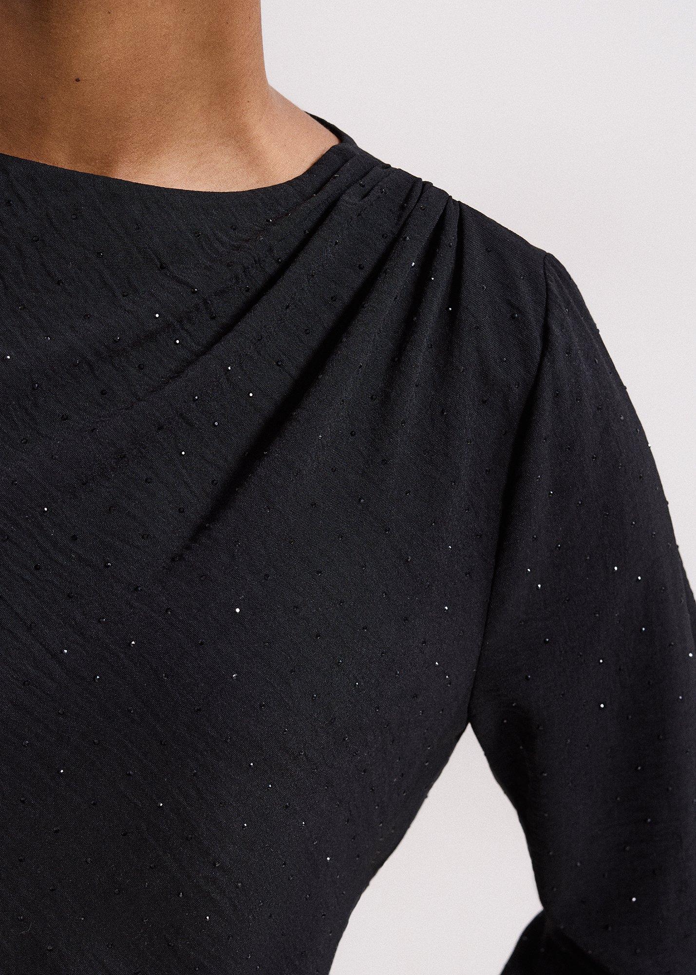 Petite Noa Sparkle Drape Top