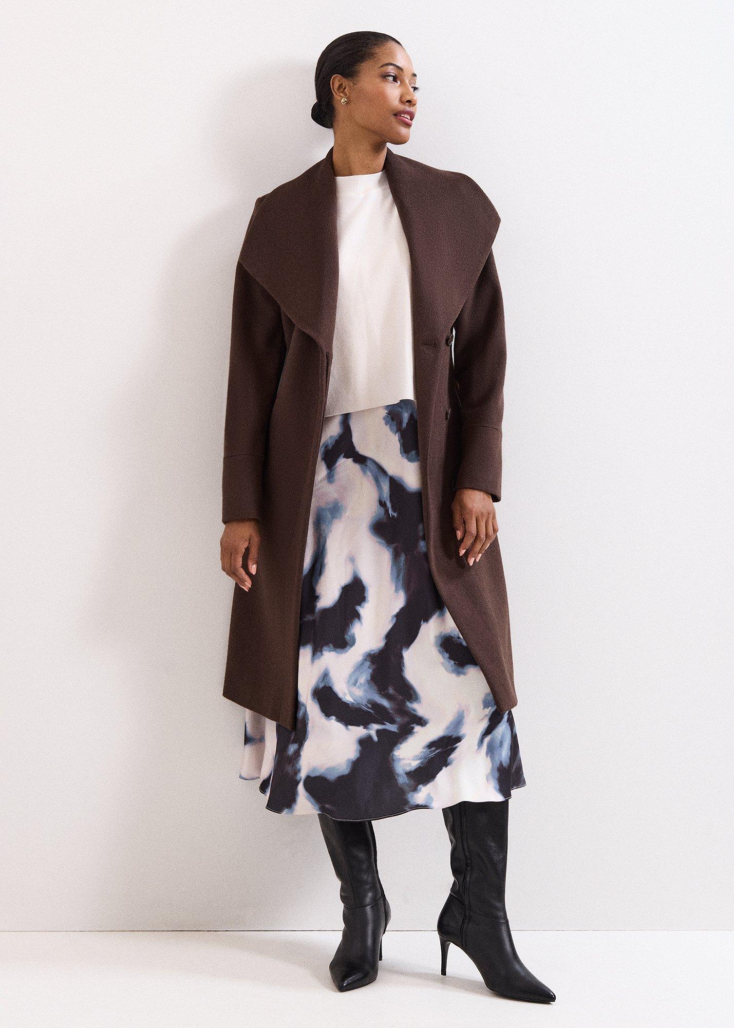 Nicci Belted Wool Coat