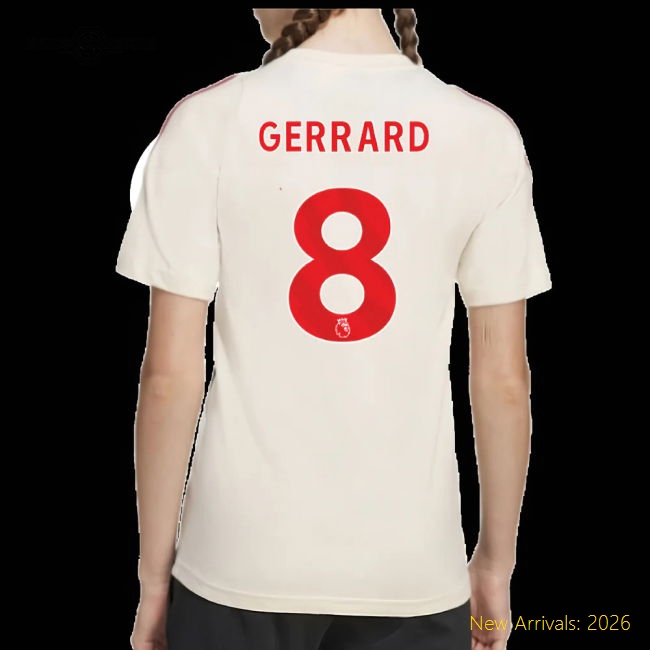 Gentle Liverpool Kids Jersey Gerrard 2025-2026 Aeroready