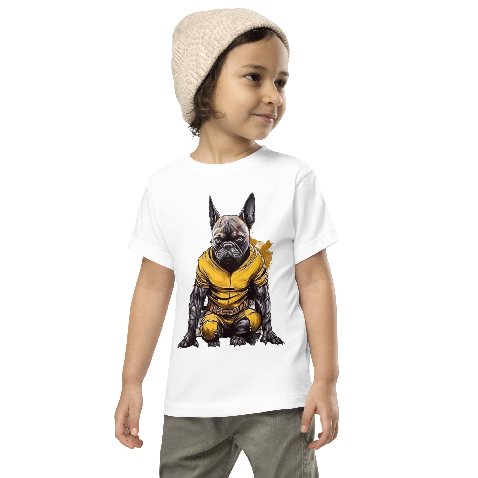 Kid's Frenchie T-shirt - Trendy Fearless Canine Apparel Outdoor Style