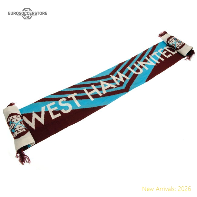 West Ham United Fc Retro 1976 Scarf - Match Day Jersey - Authentic Design