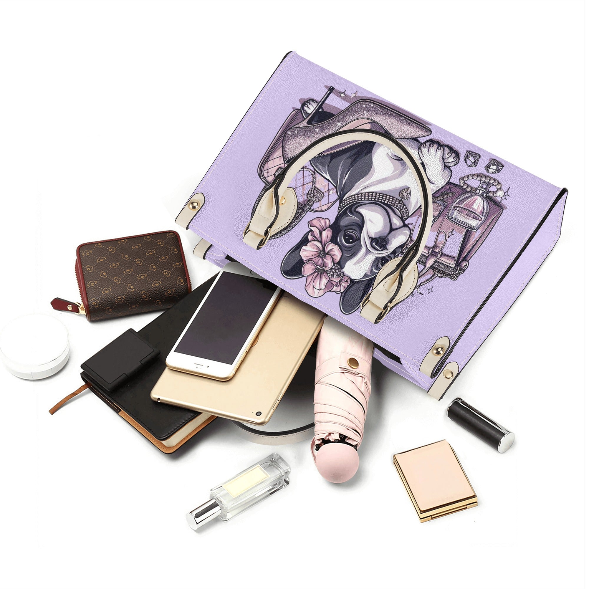 Stylish Lifestyle-Driven Paisley - Luxury Women Handbag for Dog Owners