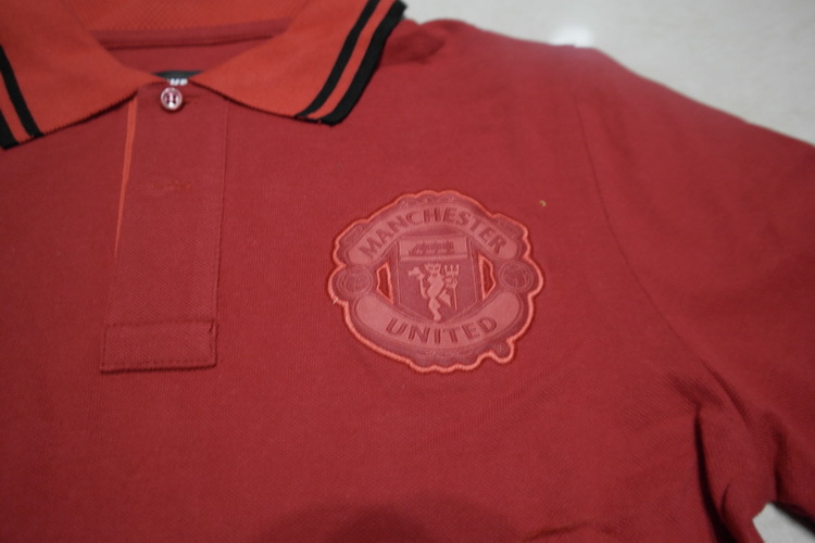 2013 Manchester United Grand Slam Red Polo T-Shirt - Official Replica