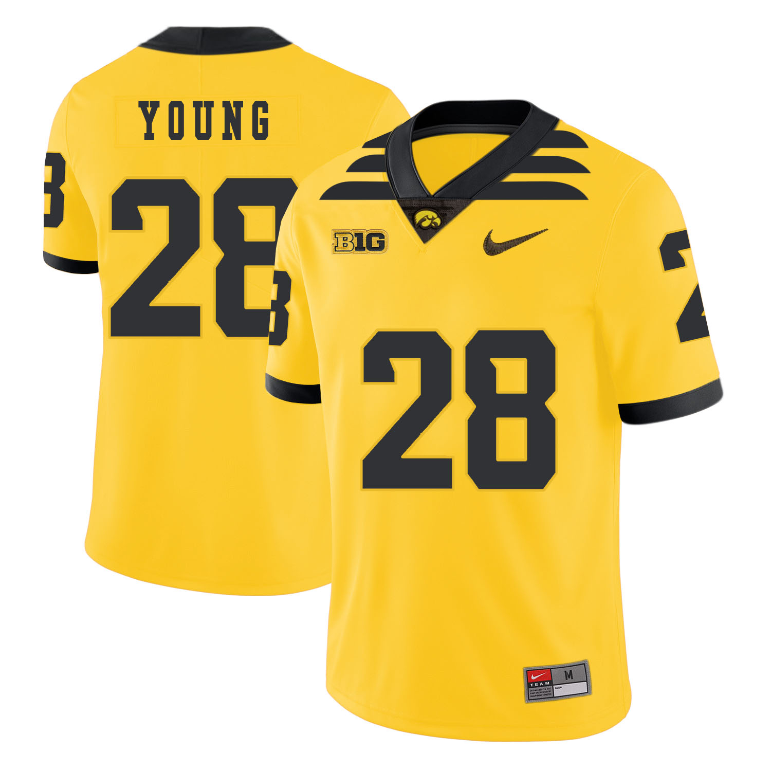 Men's None Yellow 2024 comfortable Toren Young #28 performance Jersey