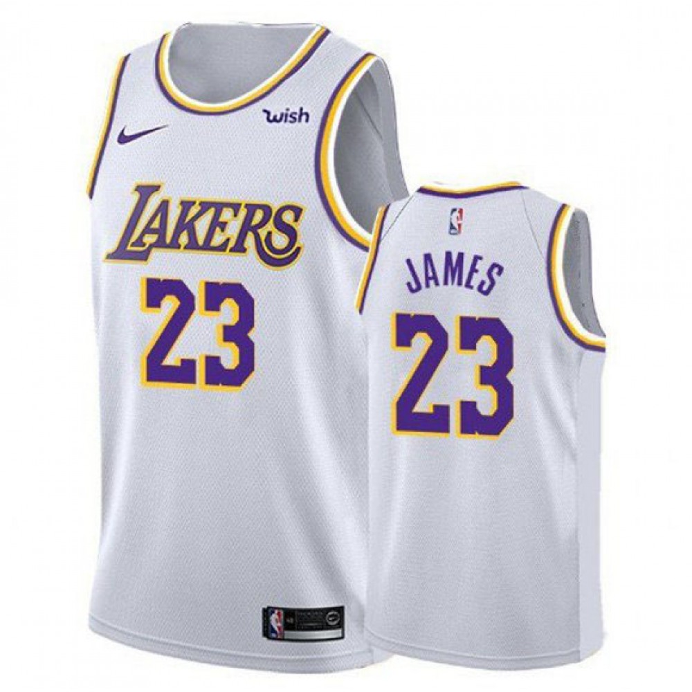 Professional Men's LA Lakers #23 LeBron White Basketball Jersey