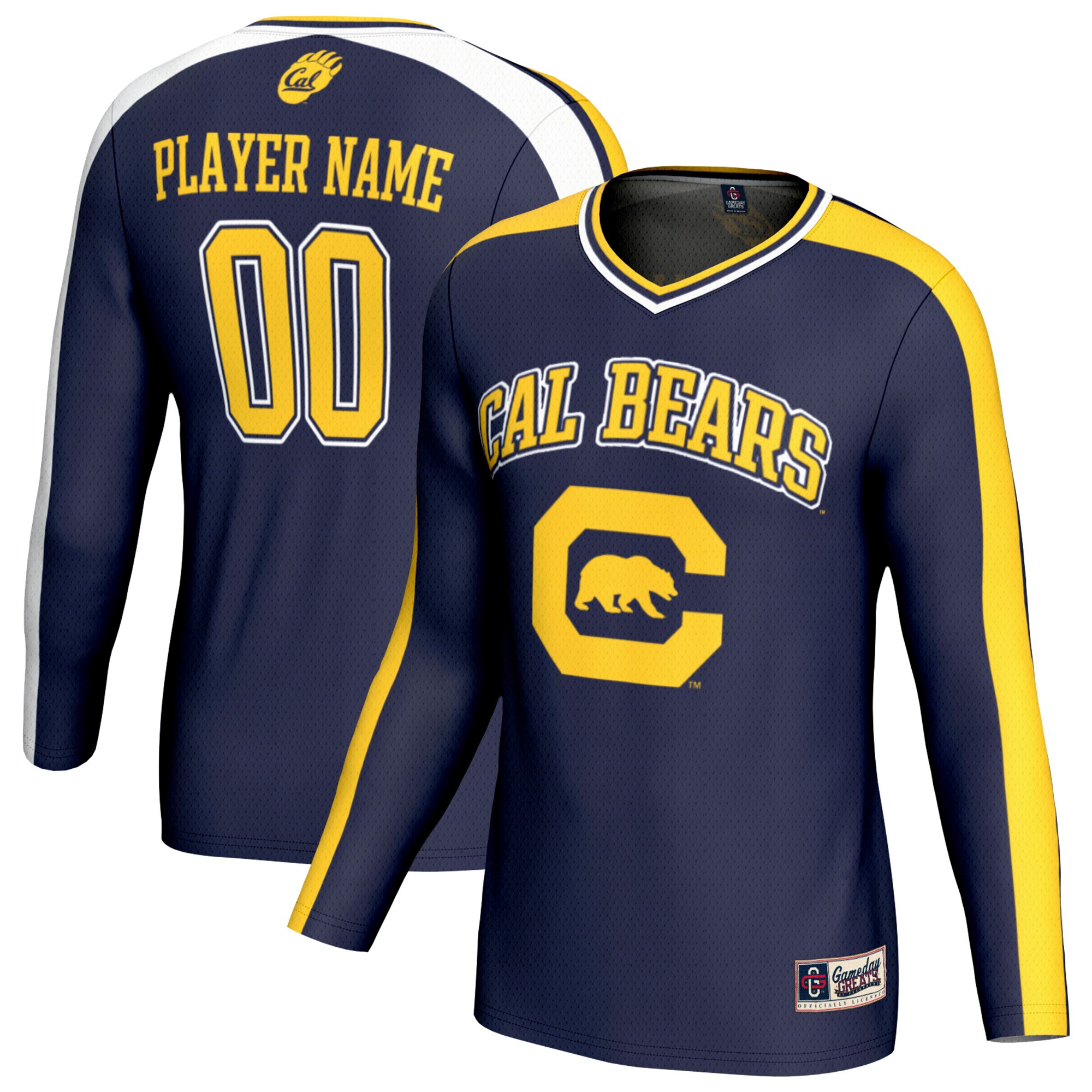 [DDG] Cal Bears GameDay Greats Unisex NIL Pick-A-Player Lightweight Collegiate Volleyball Fashion Jersey - Navy