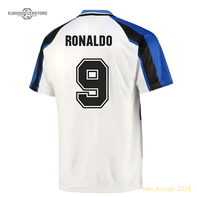 Excellent 1996 Inter Milan Away Shirt (ronaldo 9) - Great Value