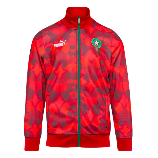 2023-2024 Morocco FtblCulture Track Jacket (Red)