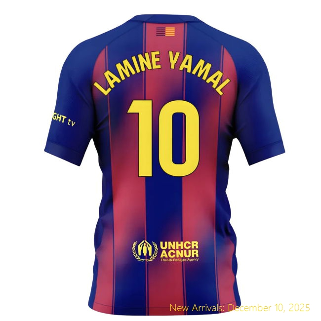 2025-2026 Barcelona Barca Authentic Home Shirt (Kids) (Lamine Yamal