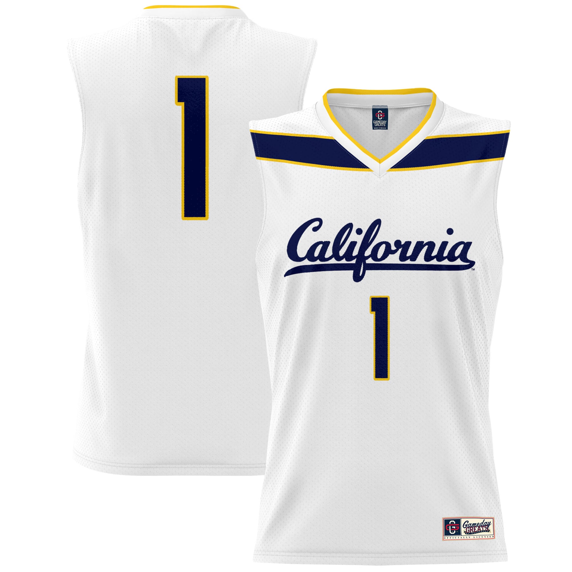 [NJP] Cal Bears GameDay Greats Lightweight Basketball Fashion Jersey - White
