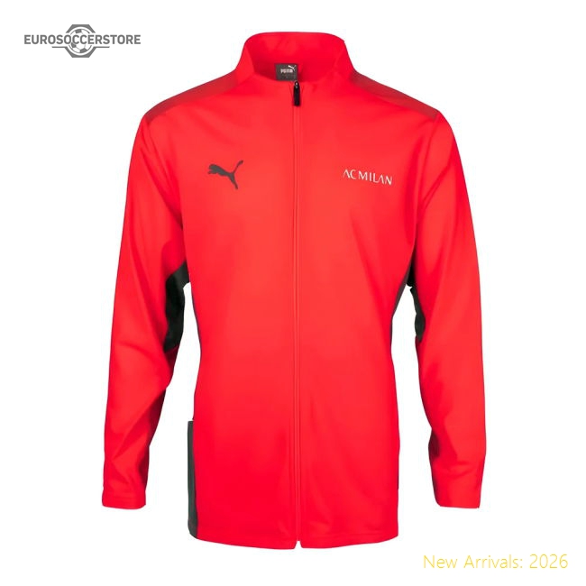 Fan-Favorite Premium 2021-2022 Ac Milan Training Jacket (Red)
