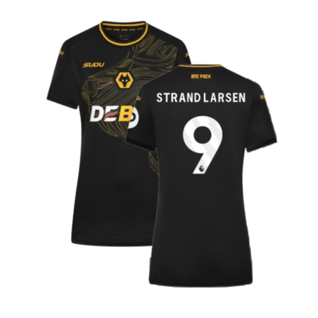 Wolves Wolves Away Shirt Womens Strand Larsen #9 Authentic Design ...