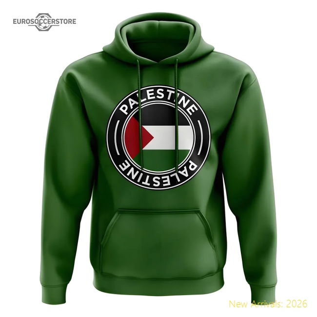 Premium-grade Palestine Football Badge Hoodie (green) - Economical