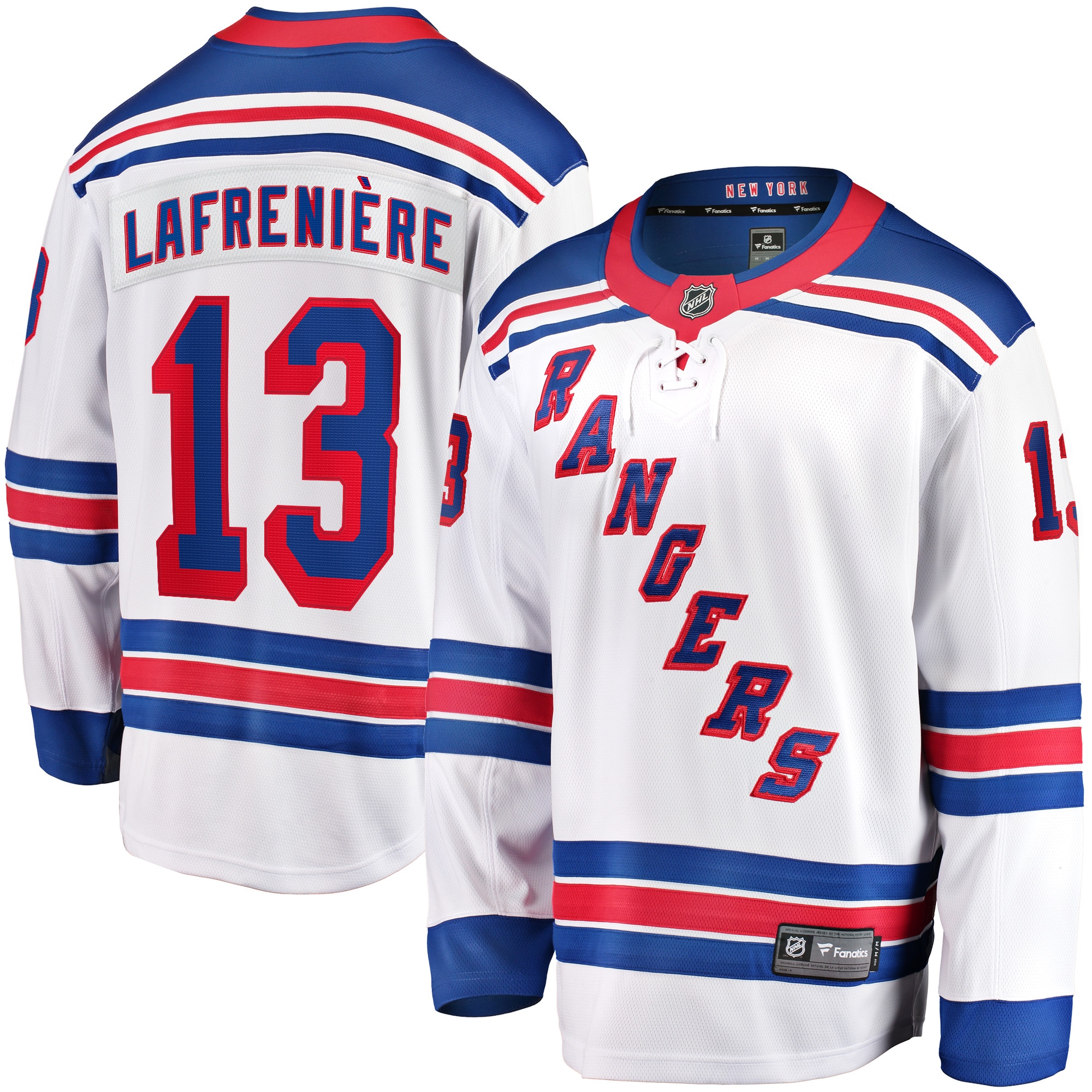 [SJH] Alexis Lafreniere New York Rangers Breakaway Jersey - White