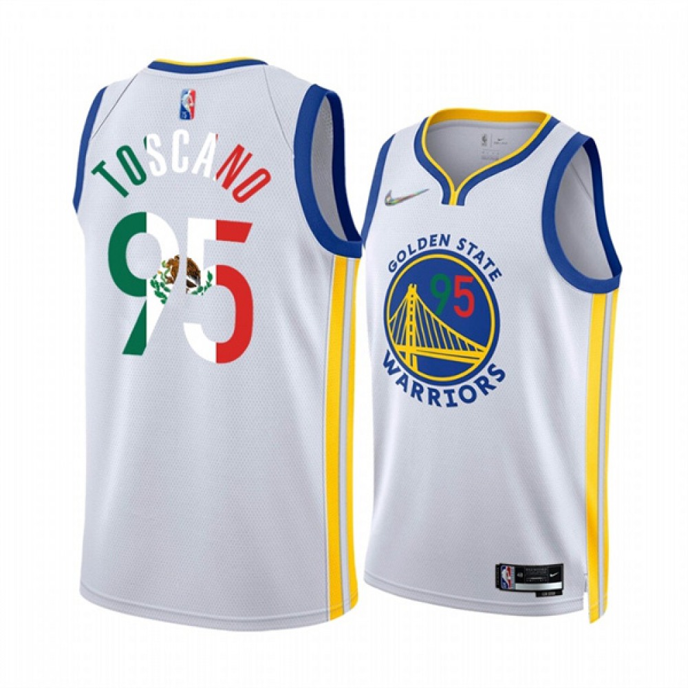 Elite Golden State Warriors 95 Jersey White - Basketball Fan Gear