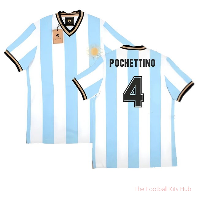 False Nein Argentina Home Vintage Shirt (POCHETTINO 4)