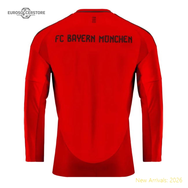 2024-2025 Bayern Munich Long Sleeve Home Jersey - Fan Design