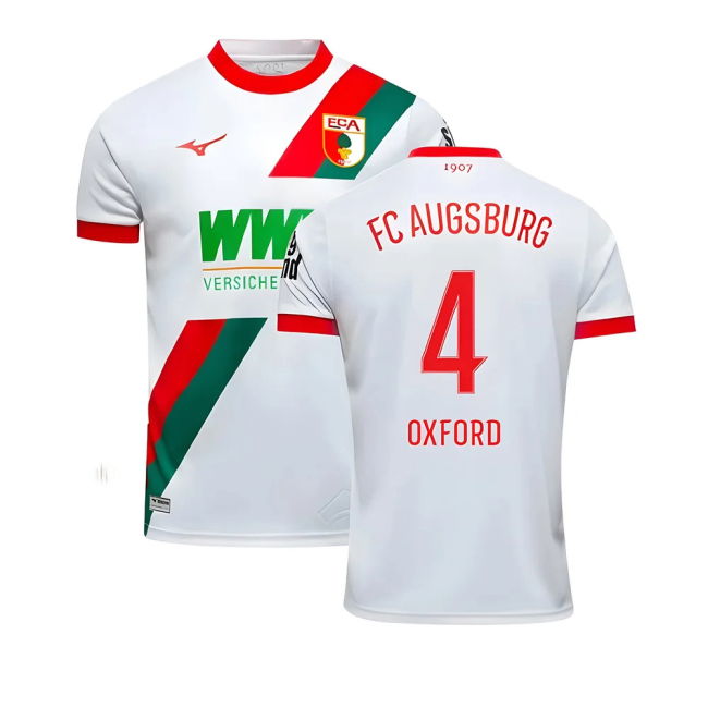 2025-2026 FC Augsburg Home Affordable Shirt (Oxford 4) UV Protection